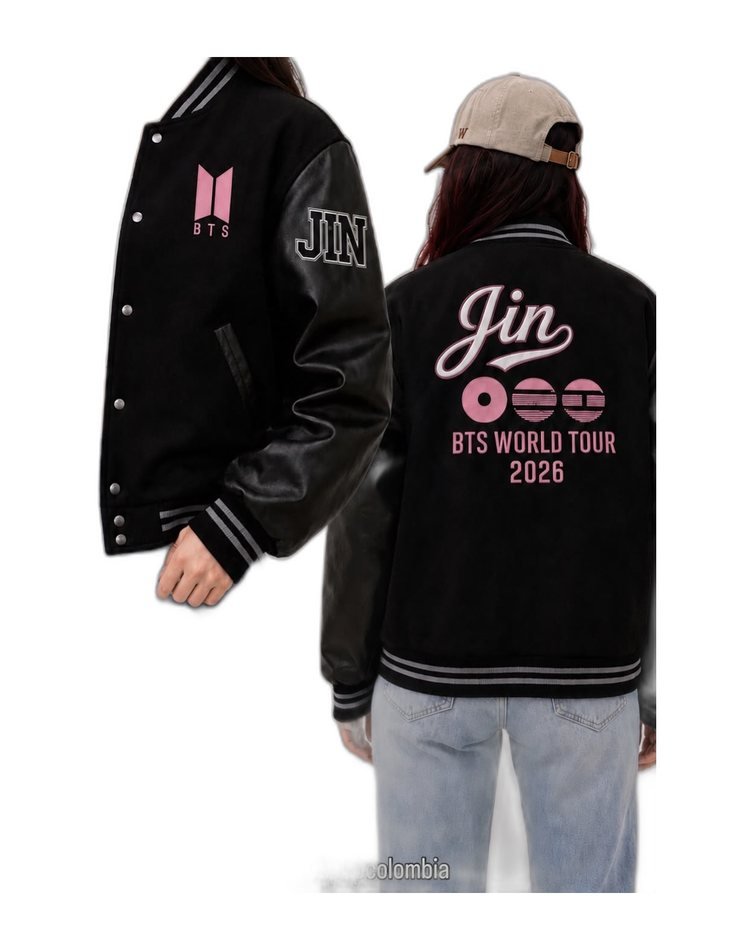 Chaqueta varsity Jin — BTS World Tour 2026